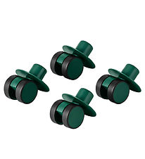 MODU 4x Swirly Wheels - 4-Pack - Forest Green