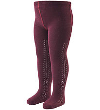 Müsli Tights - Lace - Fig w. Pointelle