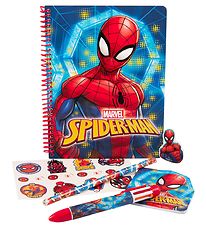 Spider-Man Ensemble de Crayons av. Multicolore Stylo  bille