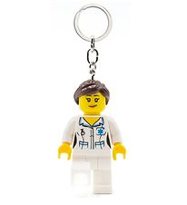 LEGO Keychain w. Flashlight - LEGO Nurse