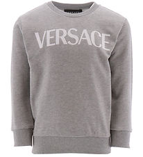 Versace Sweatshirt - Grey Melange w. White