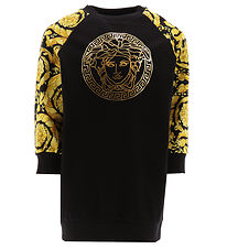 Versace Sweat Dress - Baroque - Black w. Gold