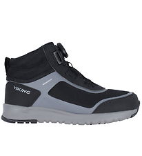 Viking Winter Boots - Aerial Mid WP BOA - Black/Charcoal