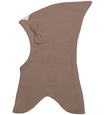 Racing Kids Balaclava - Wool/Cotton - 2-layer - Rose Brown