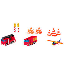 Siku Feuerwehrautos - Geschenkset Feuerwehrauto & Flieger