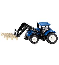 Siku Tractor w. Pallet lifter - 8 cm - New Holland - Blue