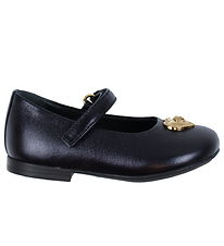 Versace Ballerina Shoes - Black w. Heart