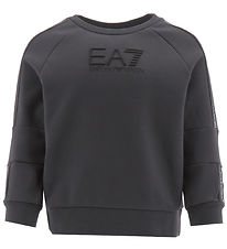 EA7 Sweatshirt - Iron Gate w. Logo Stripes
