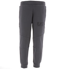 EA7 Sweatpants - Iron Gate w. Logo Stripes