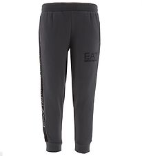 EA7 Sweatpants - Charcoal Grey/Black w. Reflex
