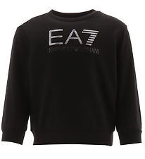 EA7 Sweatshirt - Black w. Silver