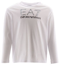 EA7 Blouse - White w. Silver