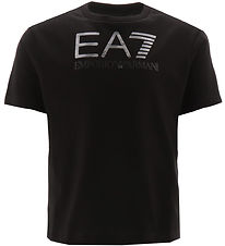 EA7 T-shirt - Black w. Silver