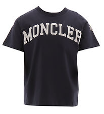 Moncler T-shirt - Navy w. White