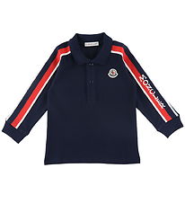 Moncler Polo bus - Navy w. Red