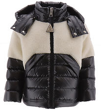 Moncler Down Jacket w. Teddy Fleece - Patrick - Off White/Black