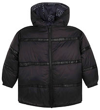 DKNY Padded Jacket - Reversible - Black w. Print