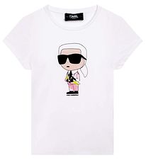 Karl Lagerfeld T-shirt - White w. Print