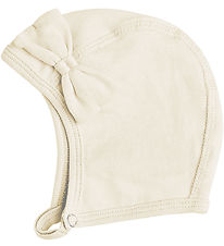 Racing Kids Baby Hat - Cream w. Bow