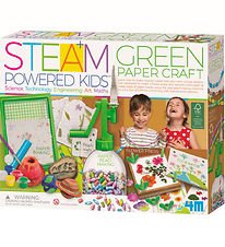 4M Kierrtyspaperi Setti - STEAM Powered Kids - Green Paper Craf