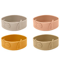 Liewood Skálar - Sílikon - Emily - 4 Pakki - Toskana Rose Multi