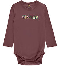 The New Siblings Romper l/s - TnsFalma - Rose Brown m. Zus