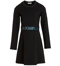 Calvin Klein Dress - Black w. Multi Colours