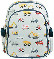 A Little Lovely Company Rucksack m. Thermotasche - Fahrzeuge
