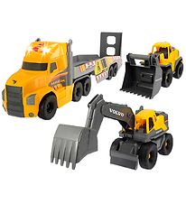 Dickie Toys Truck w. Construction Trucks - Mack/Volvo Heavy Load