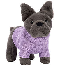 Jellycat Soft Toy - 17x19 cm - Sweater French Bulldog Purple