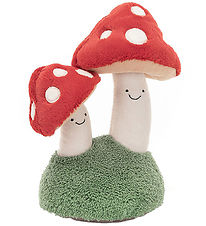 Jellycat Knuffel - 25x13 cm - Leuk paar paddenstoelen