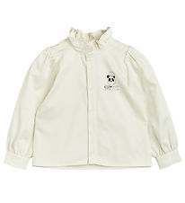 Mini Rodini Shirt - Chief Panda - White