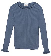Creamie Blouse - Pullover Rib Knit - Captains Blue