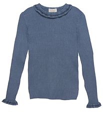 Creamie Genser - Pullover Rib Strikk - Kapteiner Blue