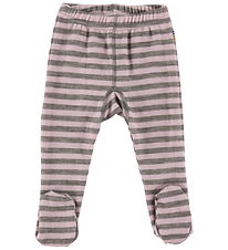 Joha Leggings - ull - Bleikt/Grá