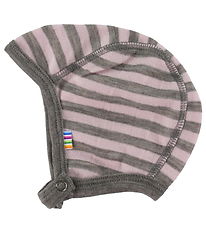 Joha Baby Hat - Wool - Pink/Grey
