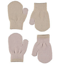 Molo Mittens - Knitted - 2-Pack - Kenny - Soft Mushroom