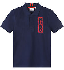 HUGO Polo - Medieval Blue w. Red