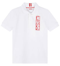 HUGO Polo - White w. Red