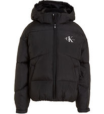 Calvin Klein Padded Jacket - CK Short Pouf - Black