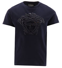 Versace T-shirt - Navy w. Logo