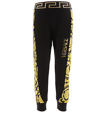 Versace Pantalon de Jogging -Baroque - Noir av. Or