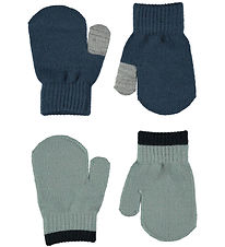 Molo Mittens - Knitted - 2-Pack - Kenny - Dark Denim