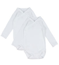 Petit Bateau Bodysuit l/s - 2-Pack - White