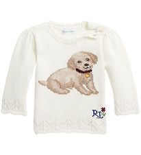 Polo Ralph Lauren Blússa - Prjónað - Cream M. Hundur