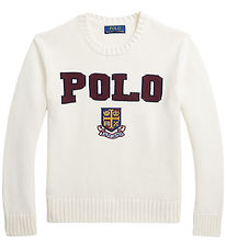 Polo Ralph Lauren Blouse - Knitted - Cream w. Polo