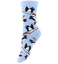 Danefæ Strumpor - DaneDanmark - Lt Blue Storks