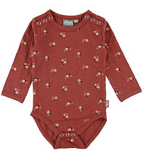 Danef Bodysuit l/s - Dane Hawthorn - Rose Tile Miniflower