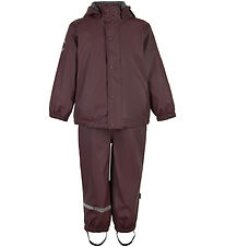 Mikk-Line Rainwear w. Fleece - PU - Huckleberry