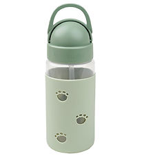 Done by Deer Water Bottle w. Straws - 350 mL - Elphee - Green